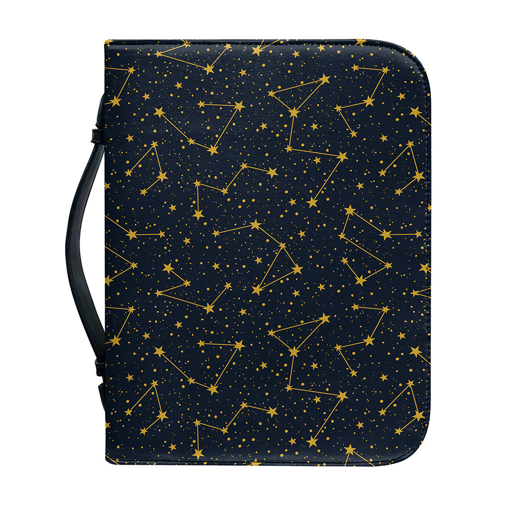 Constellation Symbols Pattern Print Leather Bible Cover