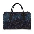 Constellation Symbols Pattern Print Leather Duffel Bag