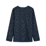 Constellation Symbols Pattern Print Long Sleeve Short Coat