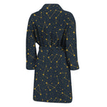 Constellation Symbols Pattern Print Men's Bathrobe