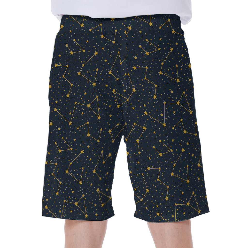 Constellation Symbols Pattern Print Men's Beach Shorts