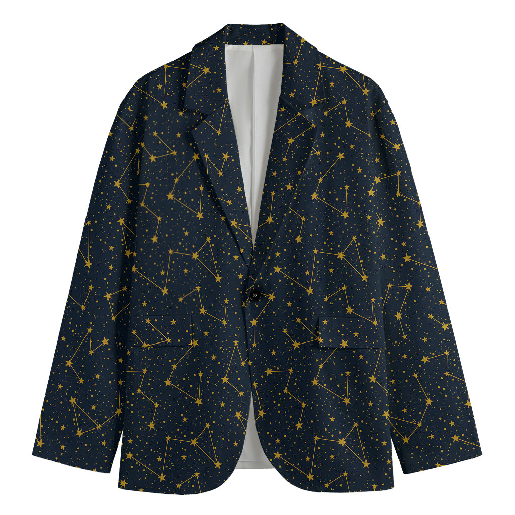 Constellation Symbols Pattern Print Men's Blazer