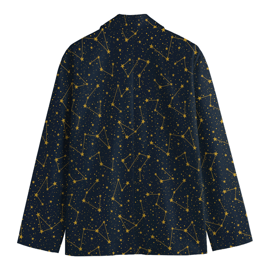 Constellation Symbols Pattern Print Men's Blazer