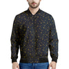 Constellation Symbols Pattern Print Men's Bomber Jacket