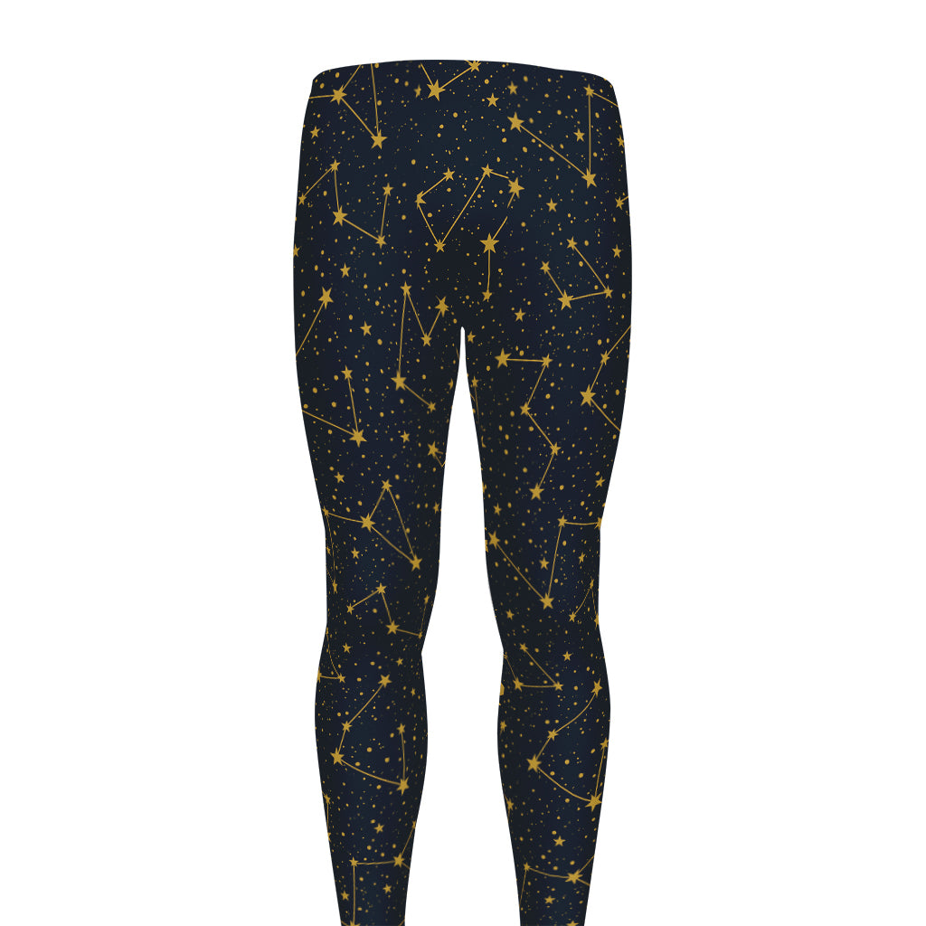 Constellation Symbols Pattern Print Men's leggings