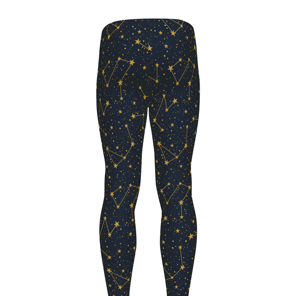 Constellation Symbols Pattern Print Men's leggings