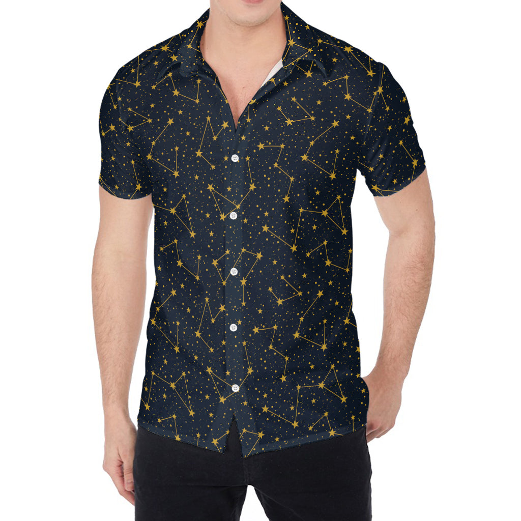 Constellation Symbols Pattern Print Men's Shirt