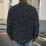 Constellation Symbols Pattern Print Men's Shirt Jacket