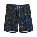 Constellation Symbols Pattern Print Men's Athletic Shorts