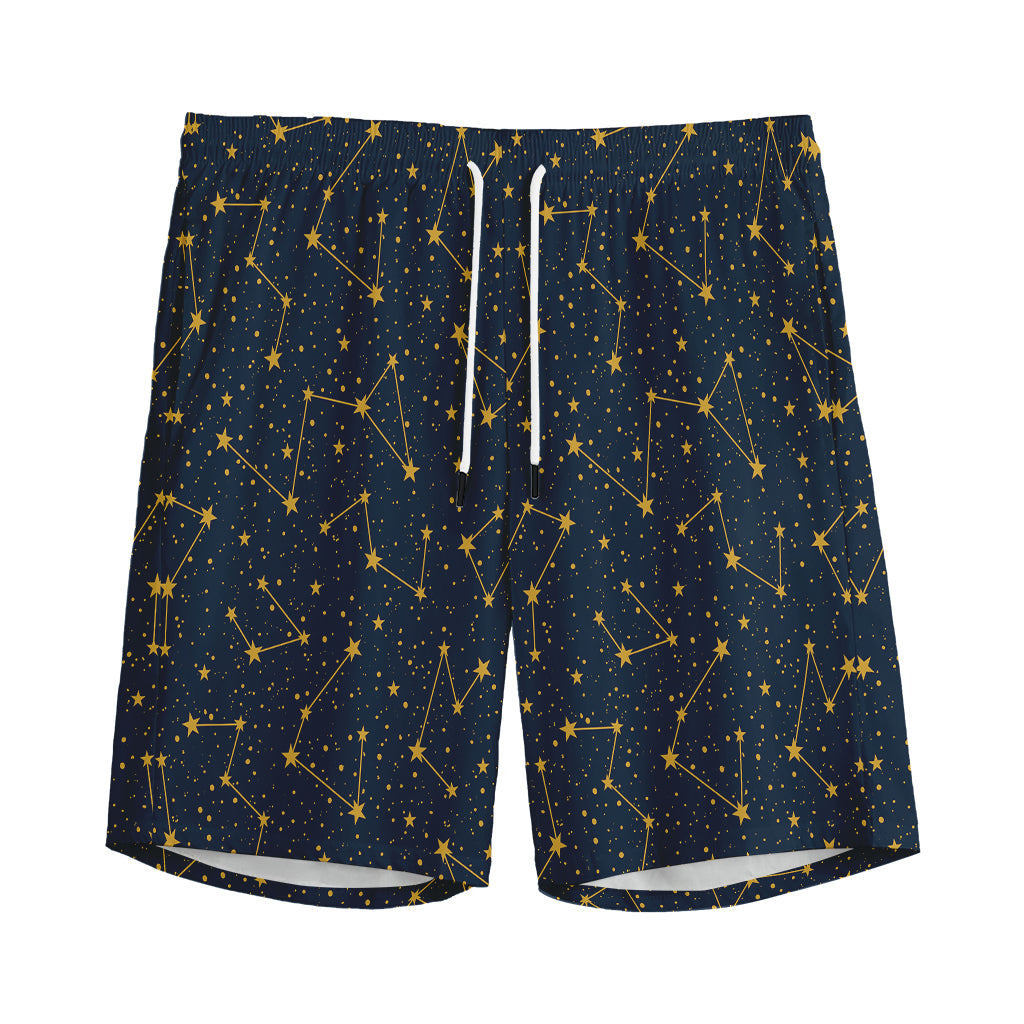 Constellation Symbols Pattern Print Men's Sports Shorts