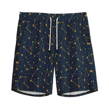 Constellation Symbols Pattern Print Men's Sports Shorts