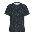 Constellation Symbols Pattern Print Men's Athletic T-Shirt