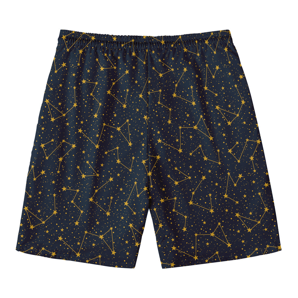 Constellation Symbols Pattern Print Men's Swim Trunks