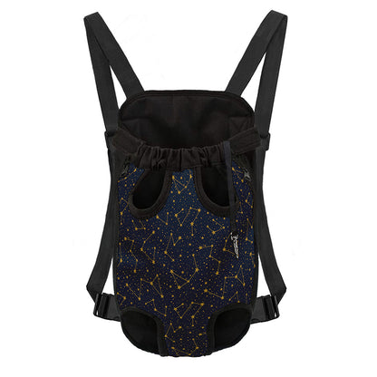 Constellation Symbols Pattern Print Pet Carrier Backpack