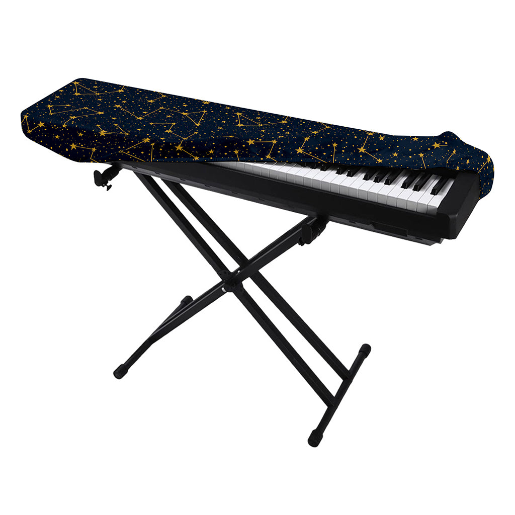 Constellation Symbols Pattern Print Piano Keyboard Cover