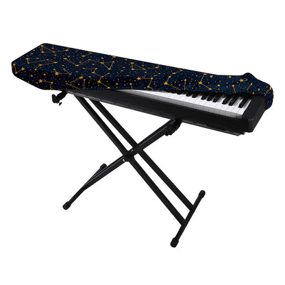 Constellation Symbols Pattern Print Piano Keyboard Cover