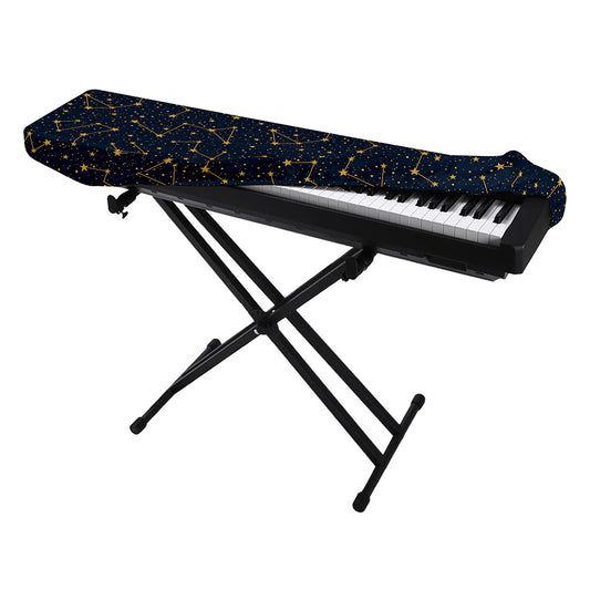 Constellation Symbols Pattern Print Piano Keyboard Cover