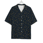 Constellation Symbols Pattern Print Rayon Hawaiian Shirt