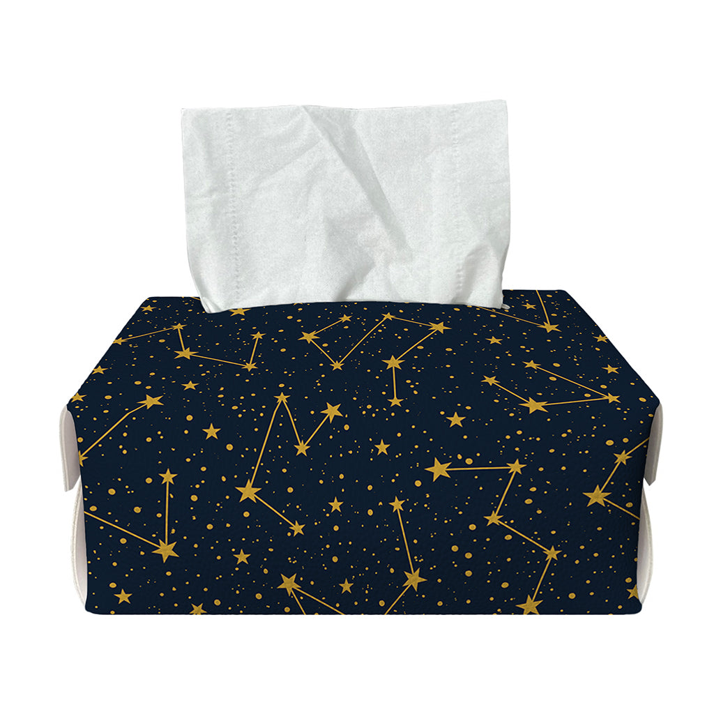 Constellation Symbols Pattern Print Rectangle Tissue Box Cover