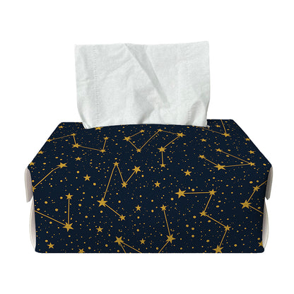 Constellation Symbols Pattern Print Rectangle Tissue Box Cover