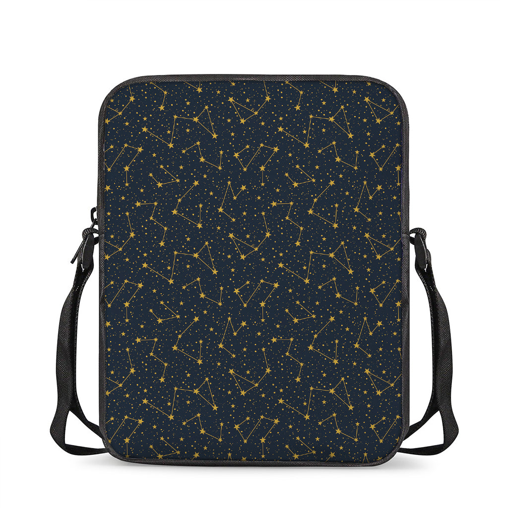 Constellation Symbols Pattern Print Rectangular Crossbody Bag