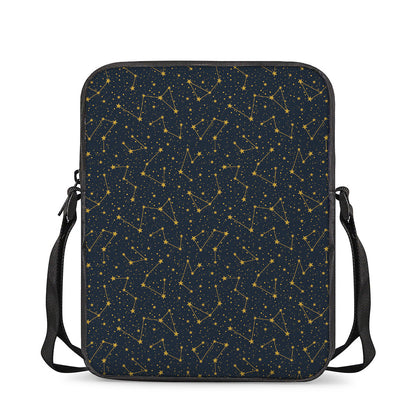 Constellation Symbols Pattern Print Rectangular Crossbody Bag