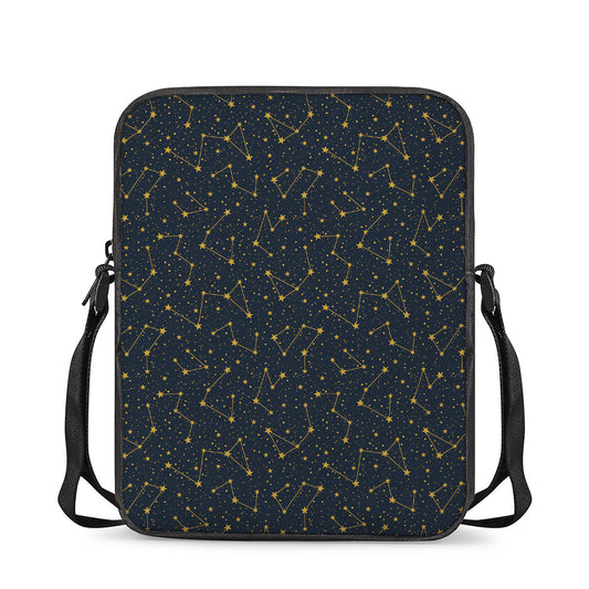 Constellation Symbols Pattern Print Rectangular Crossbody Bag