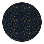 Constellation Symbols Pattern Print Round Floor Mat