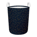 Constellation Symbols Pattern Print Round Laundry Basket