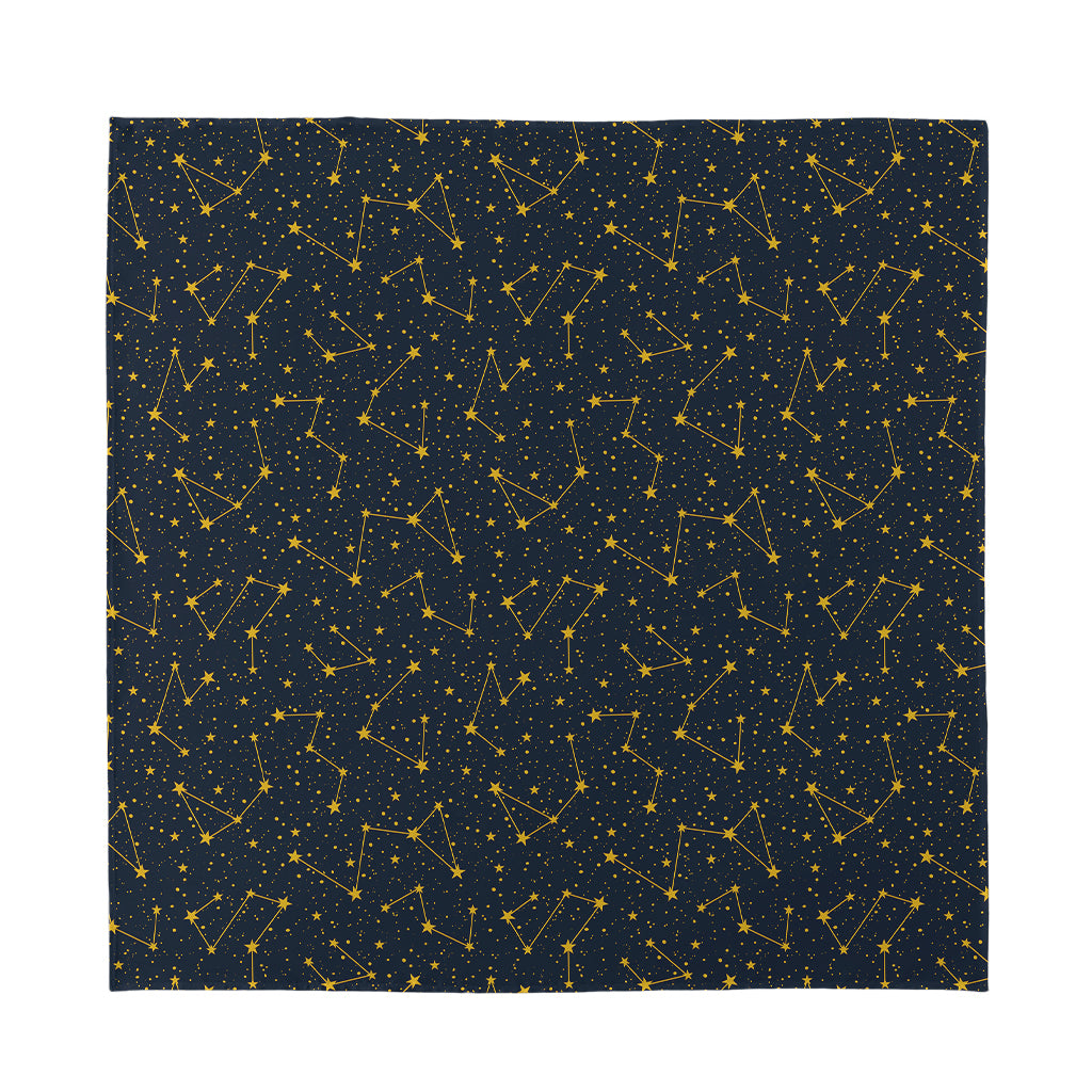 Constellation Symbols Pattern Print Silk Bandana