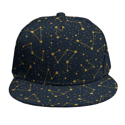 Constellation Symbols Pattern Print Snapback Cap
