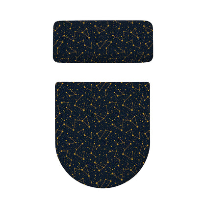 Constellation Symbols Pattern Print Toilet Lid And Tank Cover Set