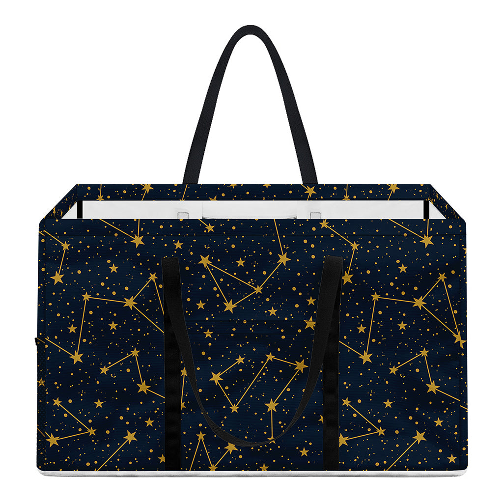 Constellation Symbols Pattern Print Utility Tote Bag