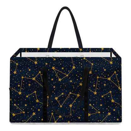 Constellation Symbols Pattern Print Utility Tote Bag