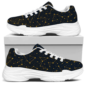 Constellation Symbols Pattern Print White Chunky Shoes