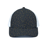 Constellation Symbols Pattern Print White Mesh Trucker Cap
