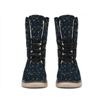 Constellation Symbols Pattern Print Winter Boots