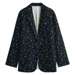 Constellation Symbols Pattern Print Women's Blazer