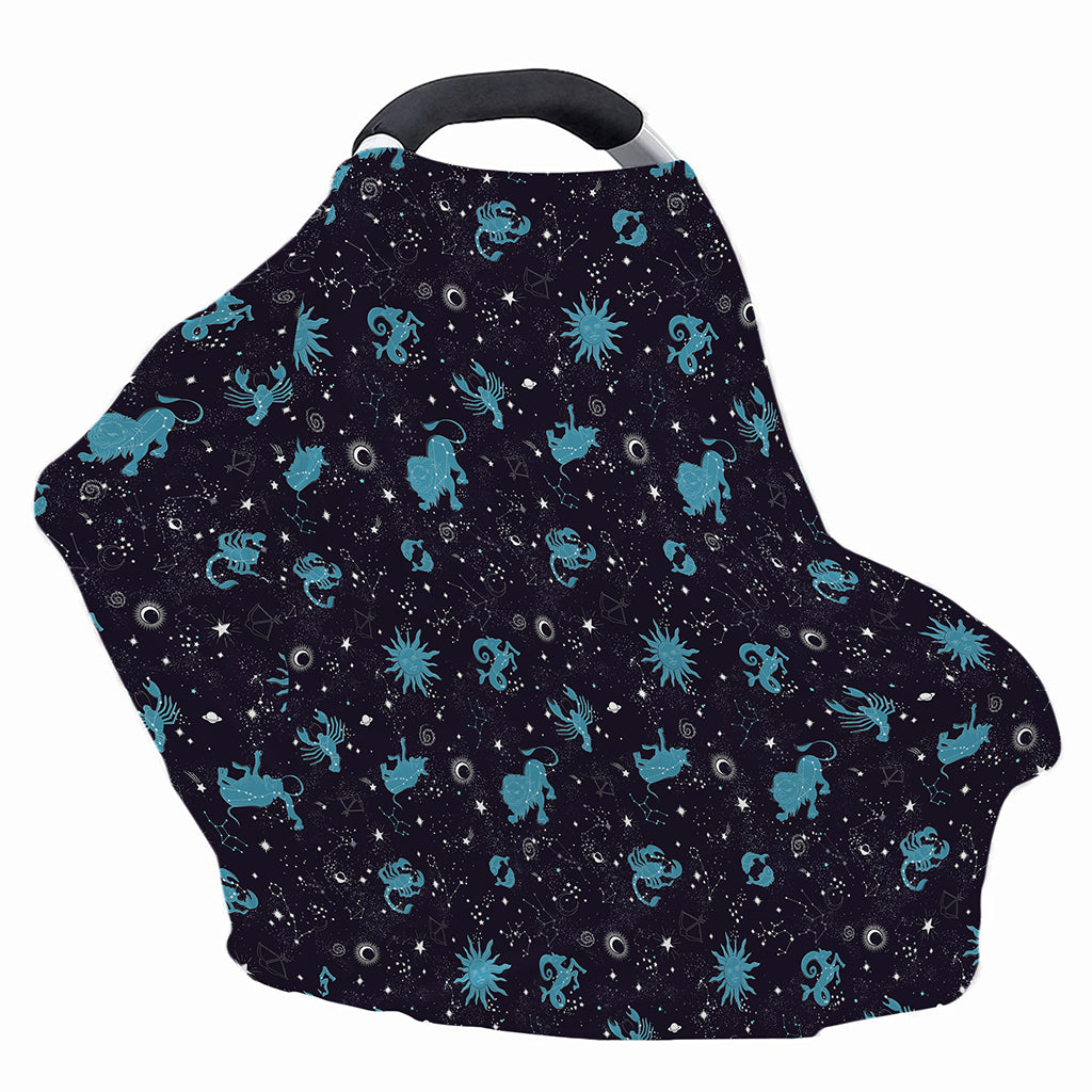 Constellation Zodiac Signs Pattern Print Baby Seat Cover
