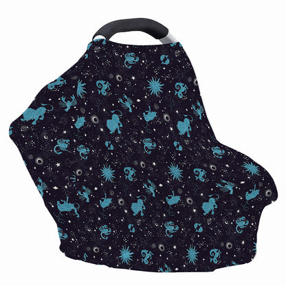 Constellation Zodiac Signs Pattern Print Baby Seat Cover