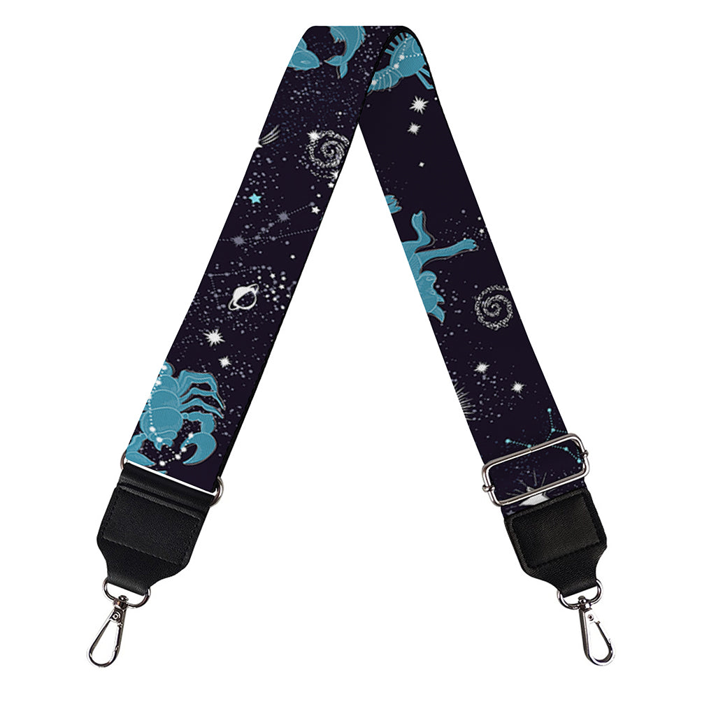 Constellation Zodiac Signs Pattern Print Bag Strap
