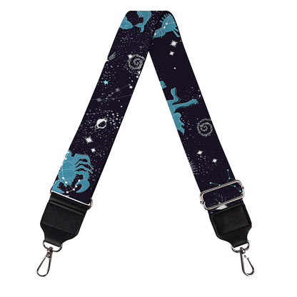 Constellation Zodiac Signs Pattern Print Bag Strap