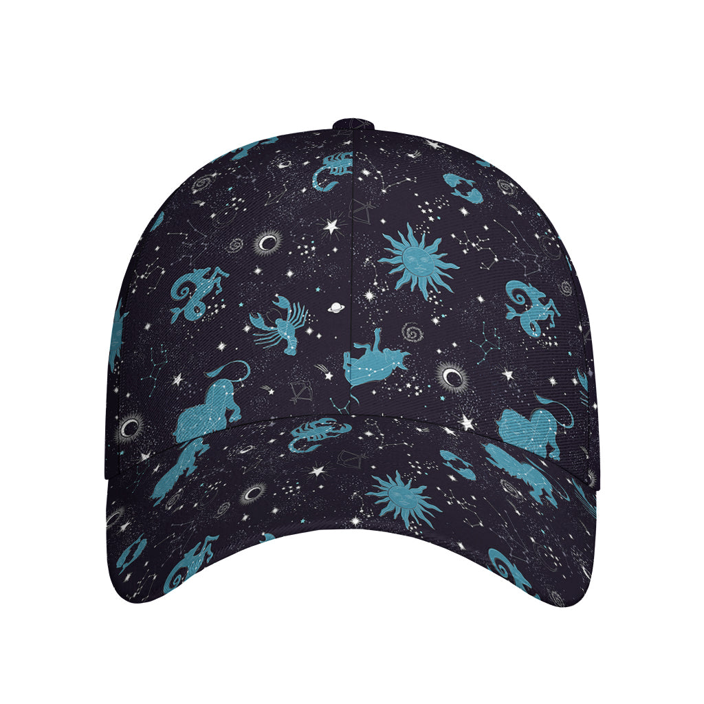 Constellation Zodiac Signs Pattern Print Baseball Cap