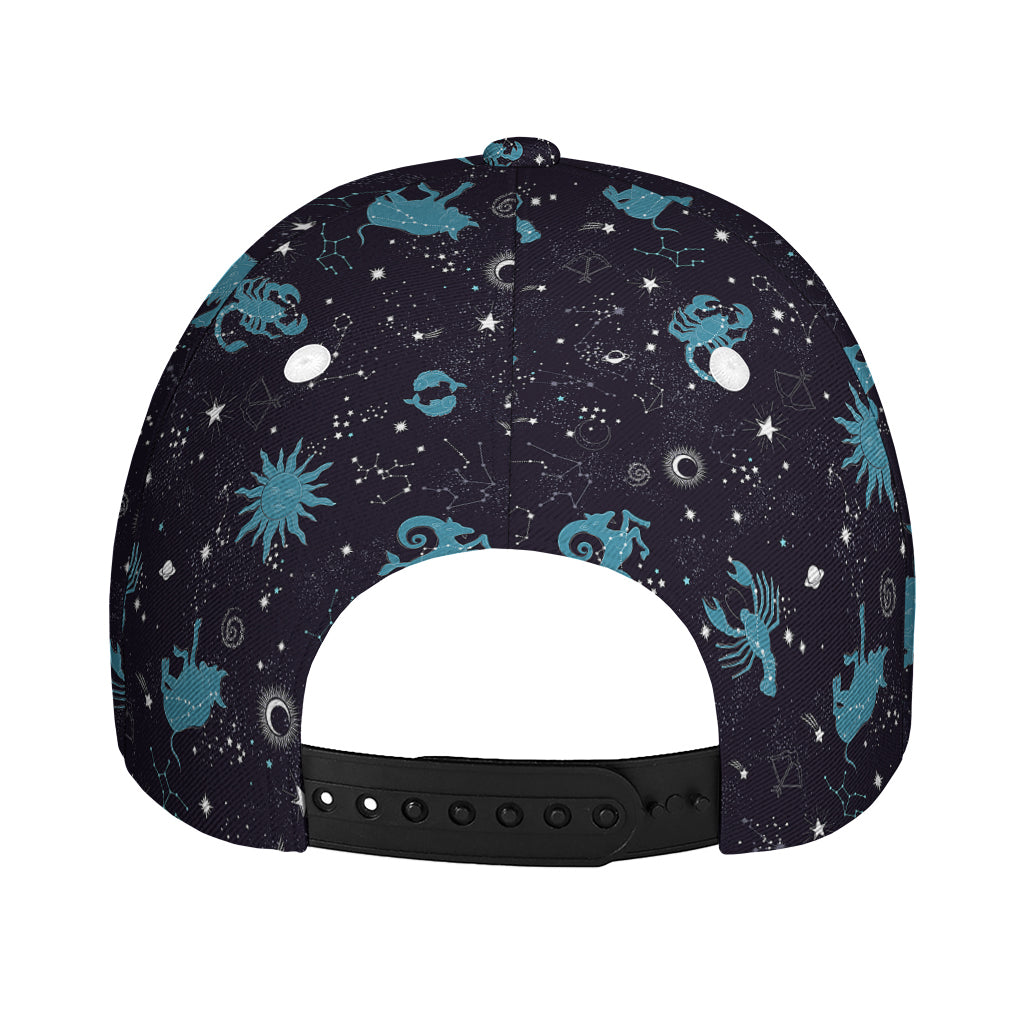 Constellation Zodiac Signs Pattern Print Baseball Cap