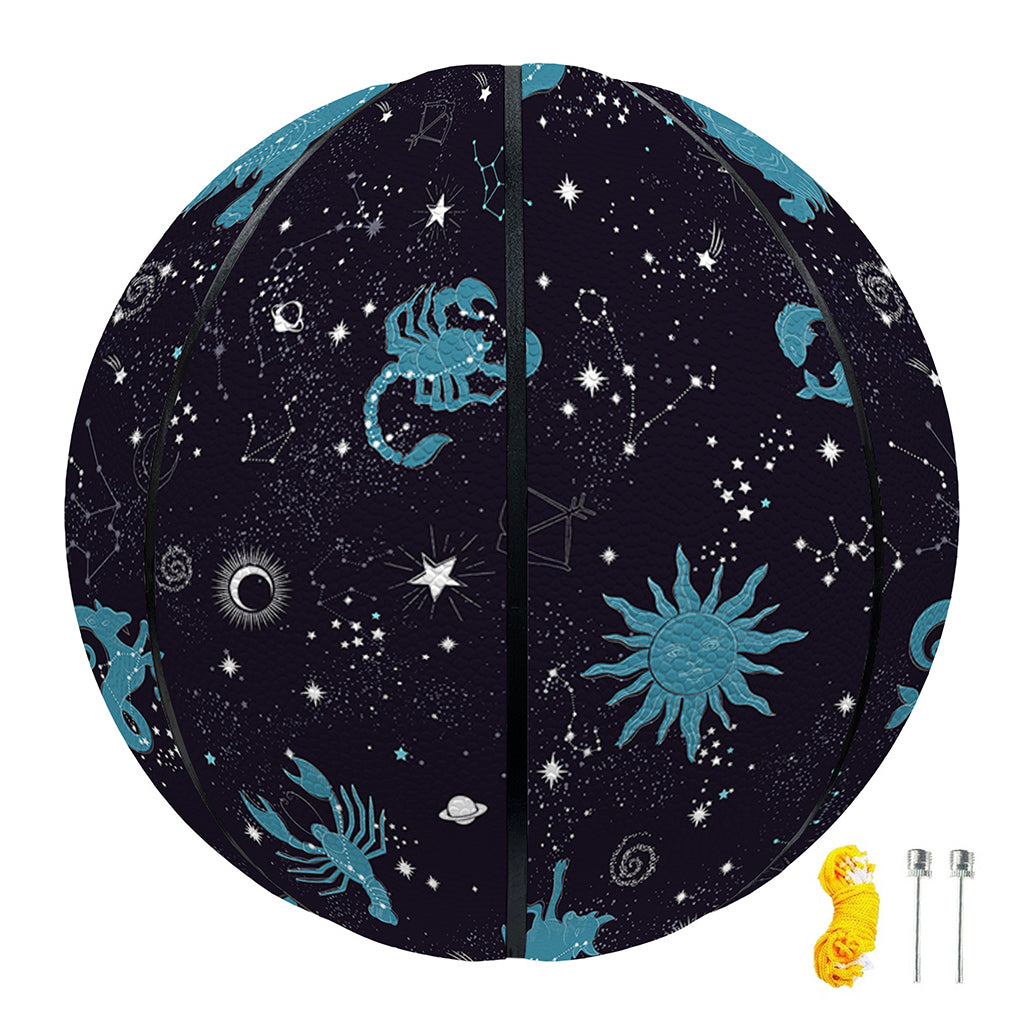 Constellation Zodiac Signs Pattern Print Basketball