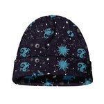 Constellation Zodiac Signs Pattern Print Beanie