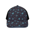 Constellation Zodiac Signs Pattern Print Black Mesh Trucker Hat
