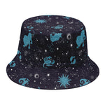 Constellation Zodiac Signs Pattern Print Bucket Hat