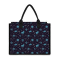 Constellation Zodiac Signs Pattern Print Canvas Tote Bag