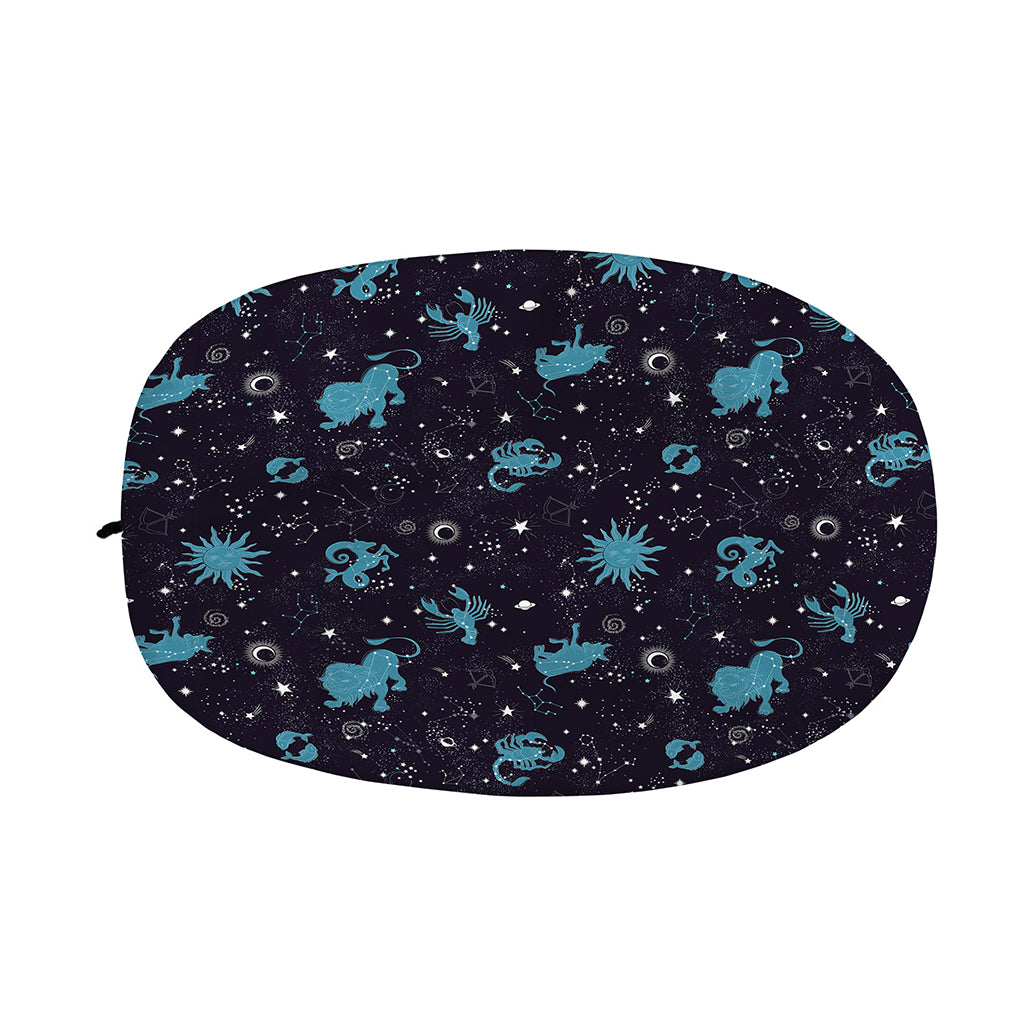 Constellation Zodiac Signs Pattern Print Car Side Mirror Covers